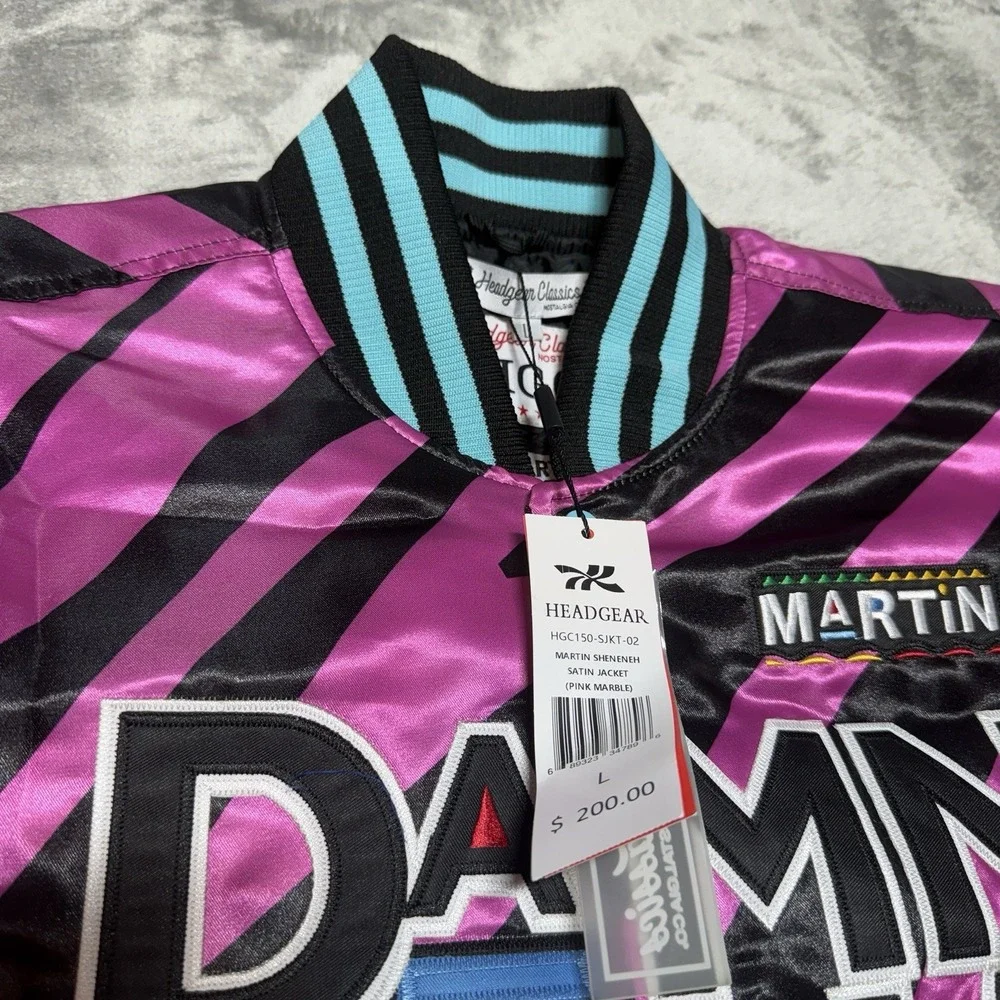 Headgear Classics Men's Martin Lawrence Damn Gina Satin Quilted Jacket NWT‎ Sz L